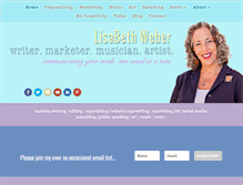 Tablet Screenshot of lisabethweber.com